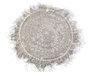 DKD Home Decor Alfombra de Fibra de Yute con Flecos Natural