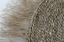 DKD Home Decor Alfombra de Fibra de Yute con Flecos Natural