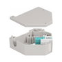 DeLOCK Adaptador de carril DIN con Keystone SC Simplex hembra a SC Simplex hembra