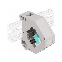 DeLOCK Adaptador de carril DIN con Keystone SC Simplex hembra a SC Simplex hembra