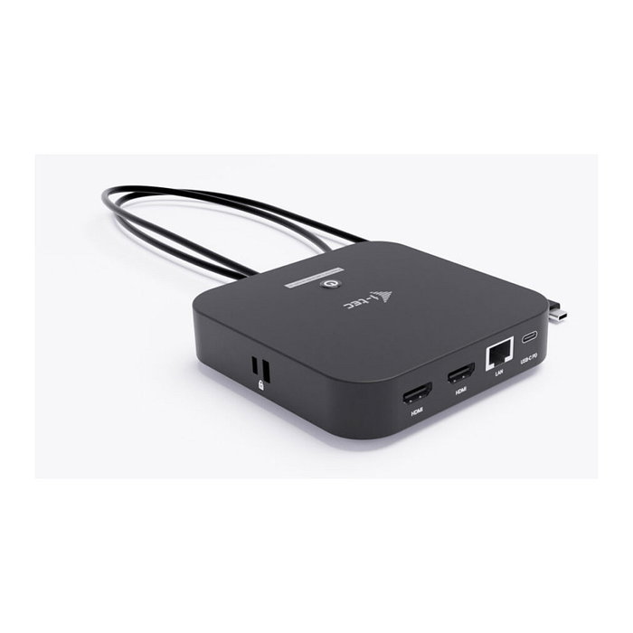 I-tec USB-C Dual HDMI Docking Station con Power Delivery 100 W y Cargador Universal