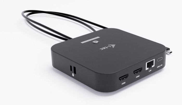 I-tec Hub USB-C Dual HDMI con 2x HDMI, 1x Gigabit LAN, 2x USB-A 3.2, 2x USB 2.0, 1x USB-C Gen2, 1x USB-C Gen1, Audio y Carga PD 100W