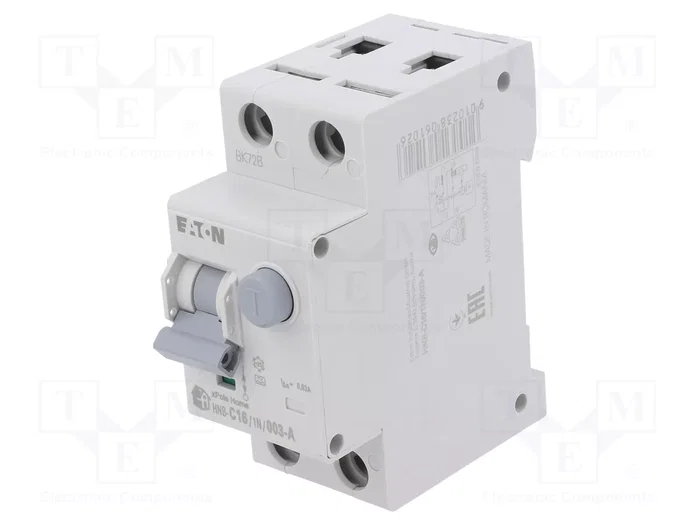 EATON ELECTRIC RCBO HNB xPole Home 16A 30mA 1+N EATON ELECTRIC RCBO HNB xPole Home 16A 30mA 1+N