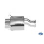 Honda CRX III Silencioso Trasero - 2x76 Tipo 13 FXHO011032-068, 1.6L 118kW/92kW, Tubo 55mm, Homologación ECE, Incluye Accesorios