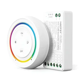 MiBoxer Controlador LED 3 en 1 RGB+CCT RF 2,4 GHz HLP-FUT037SA+ Mando a Distancia Mi-Light Compatible