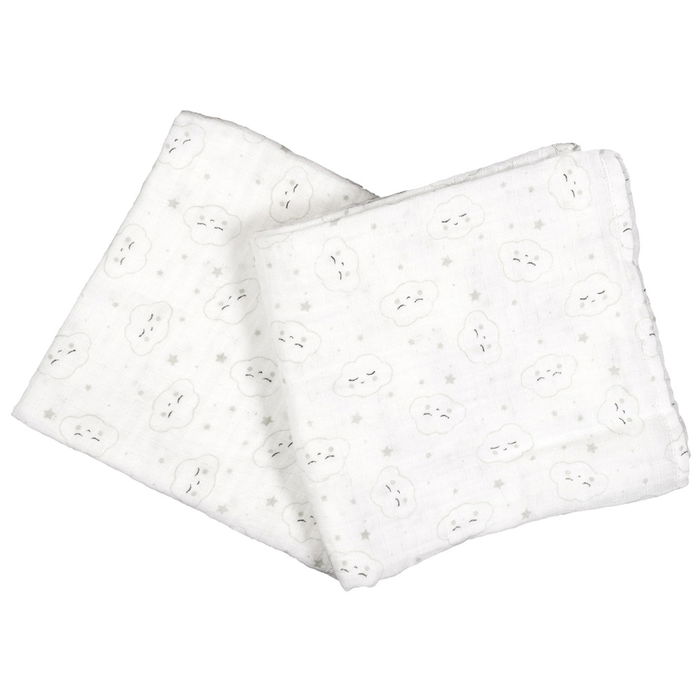 Tom et Zoe Juego de 2 Mantas para Bebé 70x70cm 100% Algodón