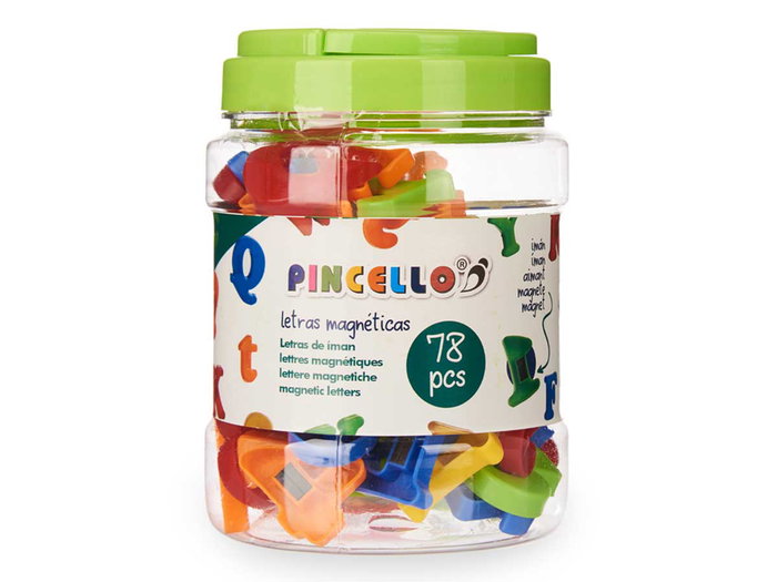 Pincello Bote 78 Letras Magnéticas 9x13.5x9 cm (Set de 12) Pincello Bote 78 Letras Magnéticas 9x13.5x9 cm (Set de 12)
