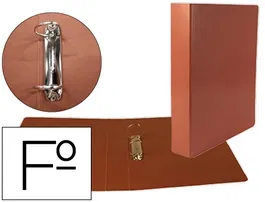 Liderpapel 40mm Carpeta de 2 anillas folio en cartoncuero