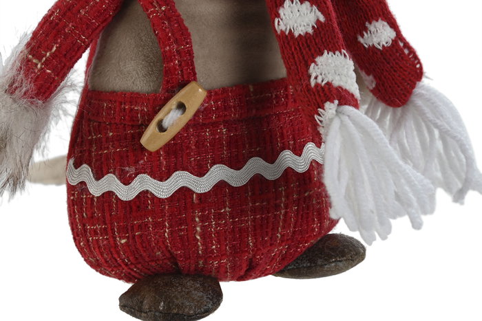 DKD Home Decor Figura Navidad Tradicional Ratón Poliester Rojo Beige 17 x 30 x 18 cm (4 Unidades) DKD Home Decor Figura Navidad Tradicional Ratón Poliester Rojo Beige 17 x 30 x 18 cm (4 Unidades)