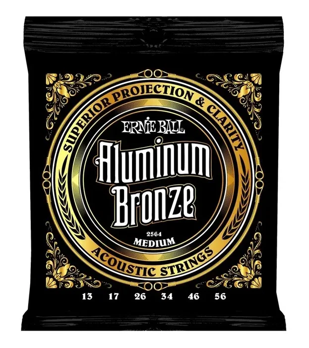 Ernie Ball Juego Acústica Aluminum Bronze Medium 13-56