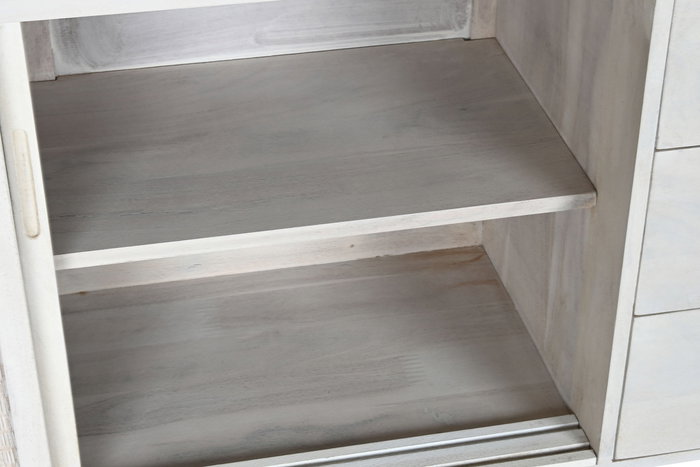 DKD Home Decor Buffet Romantico Blanco Roto 155 x 40 x 80 cm DKD Home Decor Buffet Romantico Blanco Roto 155 x 40 x 80 cm