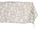 DKD Home Decor Mantel Estilo Alpino Marron Claro y Blanco 150 x 150 cm Algodon Set de 5 Piezas