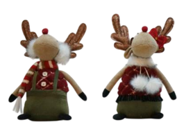 DKD Home Decor Figura Poliéster RENO Surtido Navidad Alpina