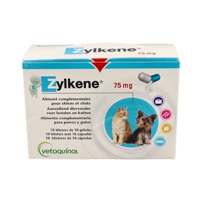 Vetoquinol Zylkene 75mg 100 cápsulas