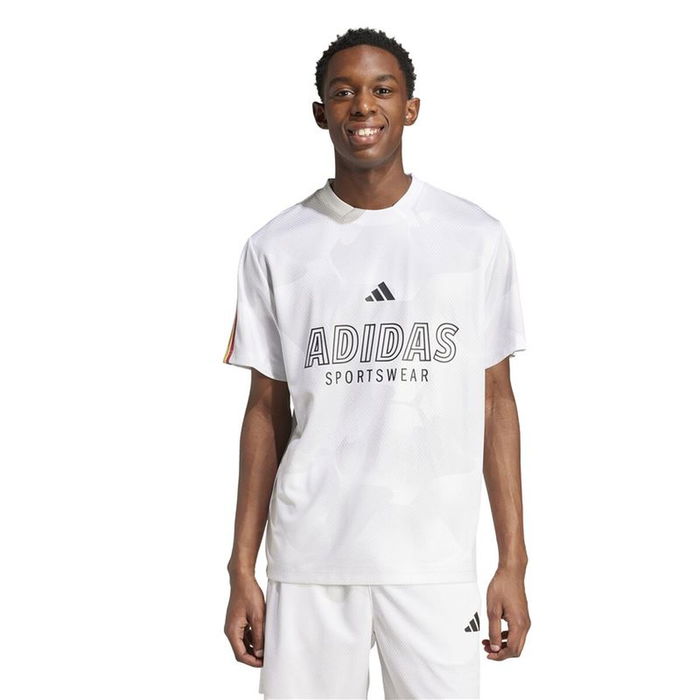 Camiseta de Manga Corta Hombre Adidas Tiro Np Blanco 15-16 Años