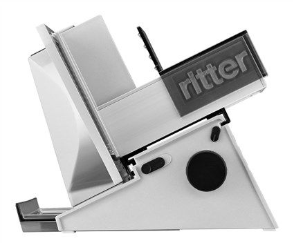 Ritter CONTURA-3 Cortafiambres 558.012 - Diseño Premiado, Hoja 17cm, Motor 65W Eco, Corte hasta 23mm