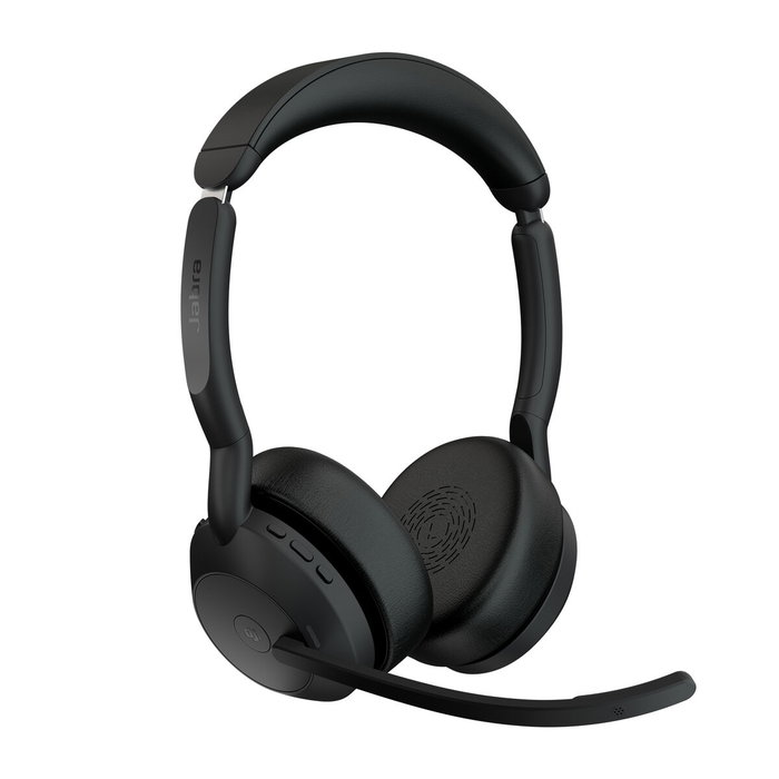 Jabra Evolve2 55 MS Stereo con Soporte de Carga, Negro