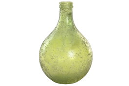 DKD Home Decor F643 Jarron Cottage Verde Cristal Reciclado 29 x 29 x 43 cm