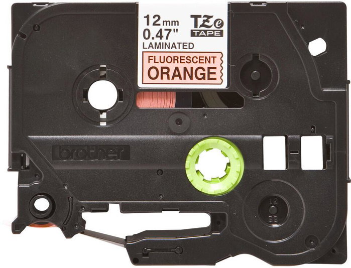 Brother TZeB31 Cinta laminada de 12 mm, Negro sobre naranja fluorescente Brother TZeB31 Cinta laminada de 12 mm, Negro sobre naranja fluorescente