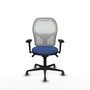 PIQUERAS Y CRESPO Silla de oficina Jorquera Azul Marino y Blanco
