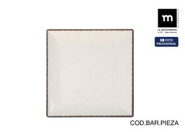 La Mediterranea Plato Postre "Anllo" Elite Brillo 18x18 cm (12 Unidades)