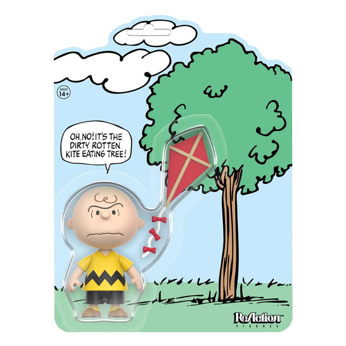 Super7 Peanuts Figura ReAction Charlie Brown and the Kite-Eating Tree (Comic Panel) 9 cm