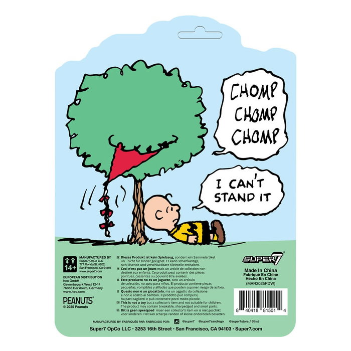Super7 Peanuts Figura ReAction Charlie Brown and the Kite-Eating Tree (Comic Panel) 9 cm