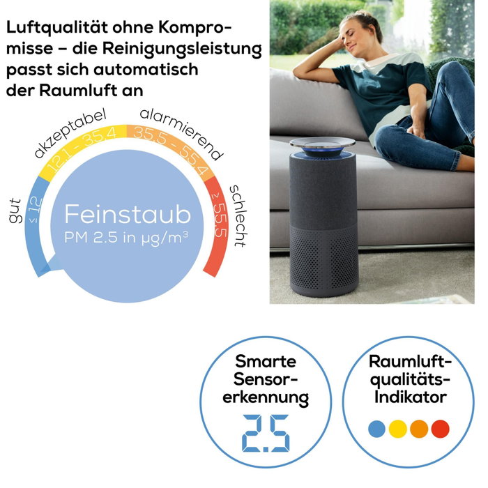 Beurer LR 401 Purificador de aire Gris
