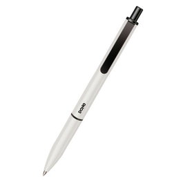 Boligrafo Dohe Retractil Elegance 1,0 Mm (Tinta Azul) Blanco Blister De 4