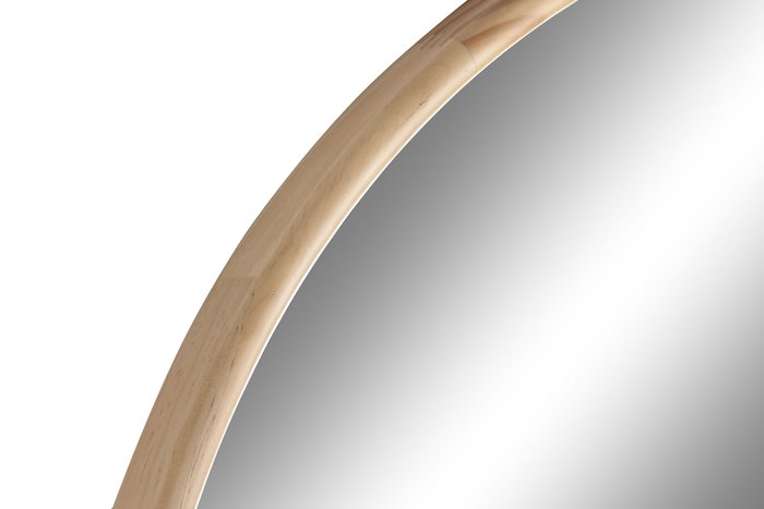 DKD Home Decor Espejo de Pino y Cristal Natural 90x180 cm