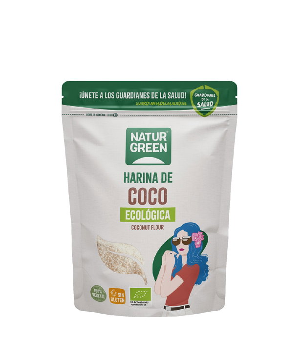 NATURGREEN Harina de Coco Bio Sin Gluten 500g NATURGREEN Harina de Coco Bio Sin Gluten 500g