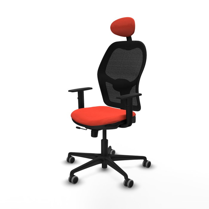 PIQUERAS Y CRESPO Silla de oficina Jorquera Naranja oscuro y Negro