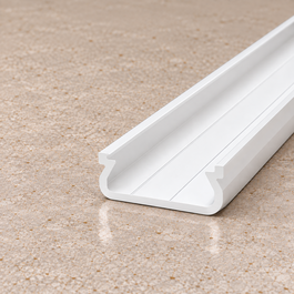 Perfil de aluminio Tipo ECO P01 2,02M Lacado Blanco