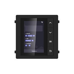 Hikvision DS-KD-DIS Panel exterior de estación de puerta modular con pantalla táctil 3.5 pulgadas Hikvision DS-KD-DIS Panel exterior de estación de puerta modular con pantalla táctil 3.5 pulgadas