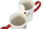 DKD Home Decor Set de 2 Tazas Gatos Love en Porcelana