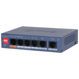 Dahua DH-CS4006-4ET2GT-60 Switch 6 Puertos, 4 PoE, 2 Gigabit, L2 Cloud Managed