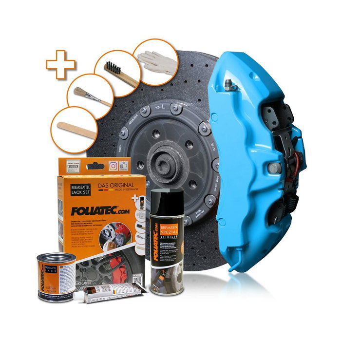 Foliatec Kit de Pintura para Pinzas de Freno Azul Cielo 3 Componentes