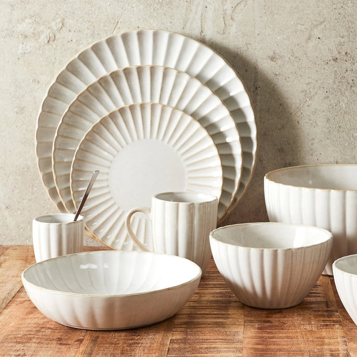 Home Deco Factory Plato Hondo Cocooning 20 cm Cerámica