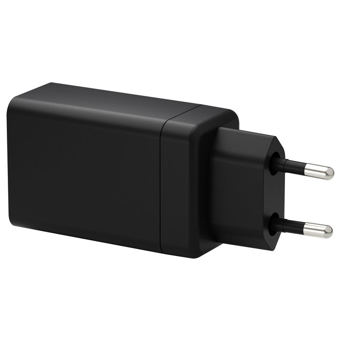 Dbramante1928 Re-charge CI65CCBL4388 Cargador GaN 65W USB-C Power Delivery 3.0 Quick Charge 3.0 PPS para Portátil Smartphone Tableta