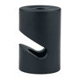 F-Line Sujetacables Cilíndrico en V Negro Plástico 5 uds Ø20 x 30 mm