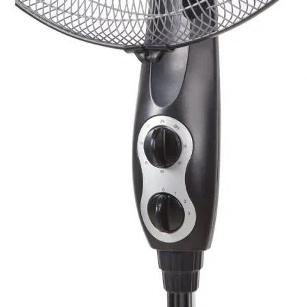 Orbegozo SF 0156 Ventilador de Pie 60W, Aspas 45cm, 3 Velocidades, Oscilación Oval, Altura Ajustable, Temporizador