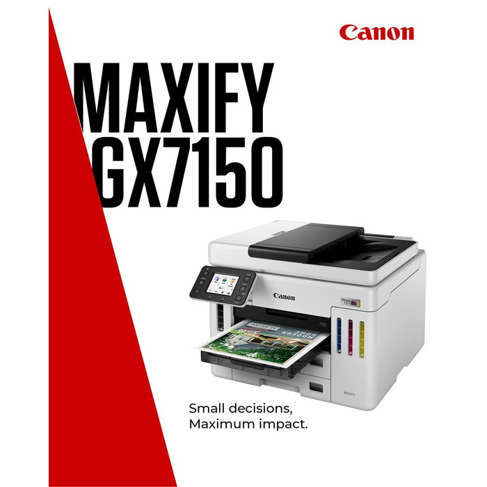 Canon MAXIFY GX7150 Multifunción MegaTank con Fax y Wi-Fi