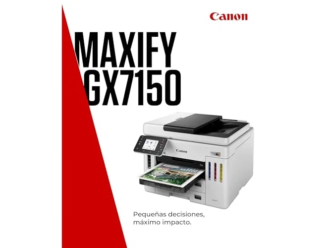 Canon MAXIFY GX7150 MegaTank Multifunción Blanca