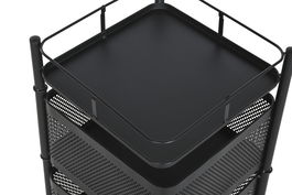 DKD Home Decor Camarera Carrito Cocina con 5 Cestas Metal Negro 33.5 x 90 x 33.5 cm