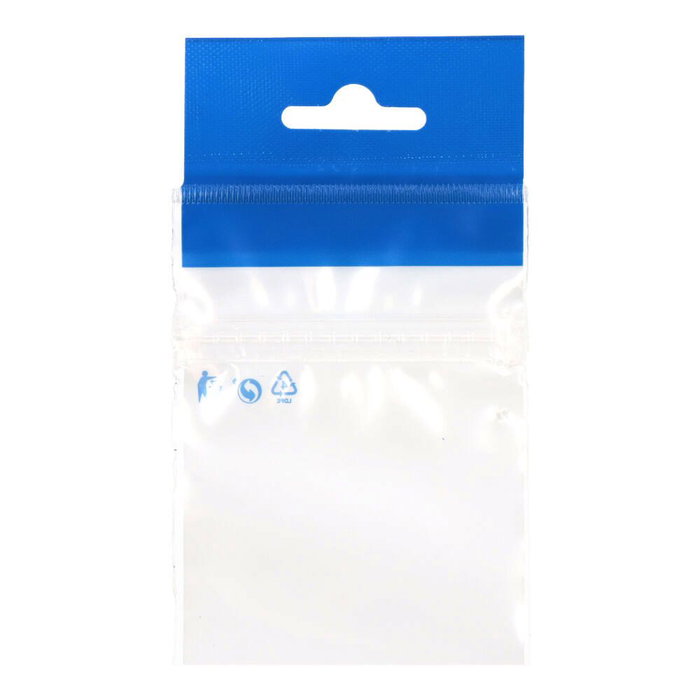 Edm Pack 50 bolsas para envasado medida util 08 x 22 cm con cierre zip