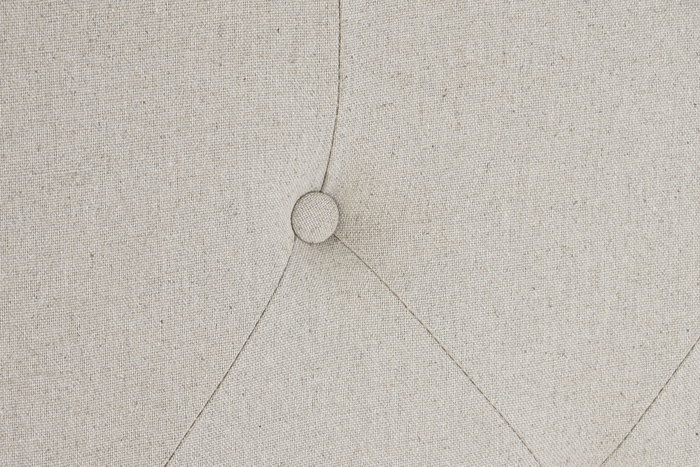 DKD Home Decor Cabecero Cama Tradicional Beige Lino y Rubberwood 10 x 120 x 160 cm