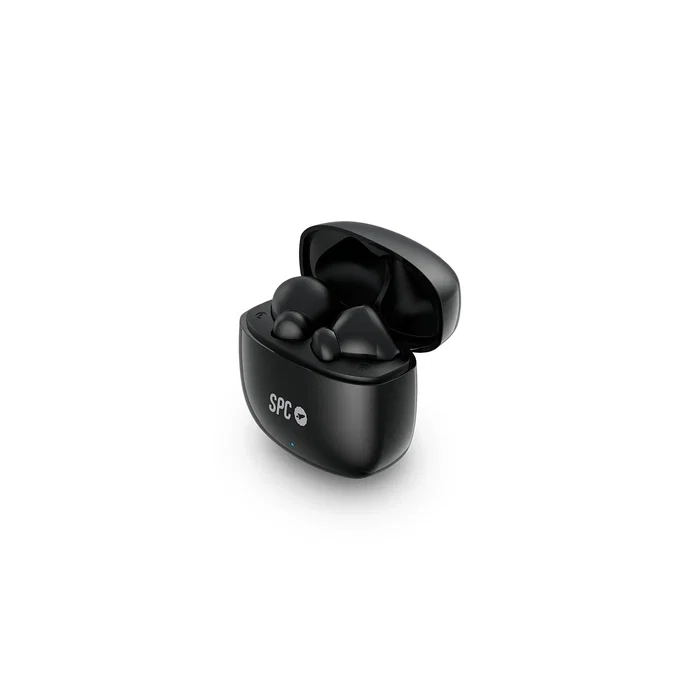 SPC Zion 2 Play Auriculares Inalámbricos True Wireless Bluetooth 5.3, 7h Autonomía + 28h con Estuche, Control Táctil, USB-C, Manos Libres, Color Negro