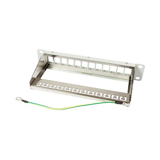 Synergy21 Keystone, Modulträger, 10Patchpanel für 12xTP-Modul, 1HE, Lichtgrau Synergy21 Keystone, Modulträger, 10Patchpanel für 12xTP-Modul, 1HE, Lichtgrau