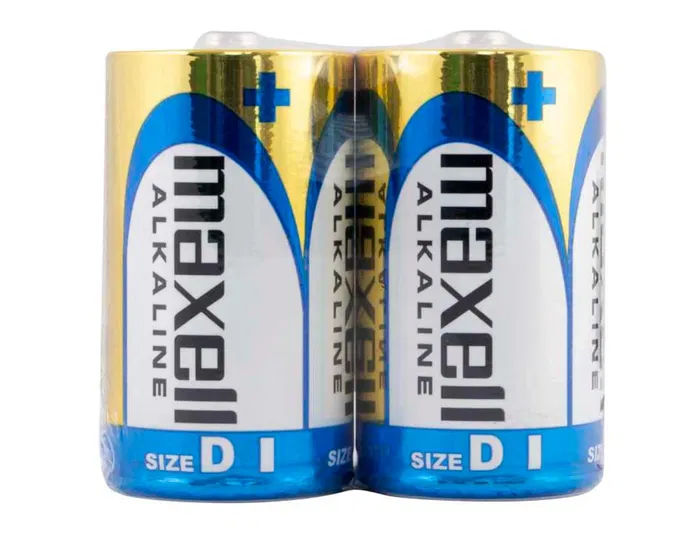 Maxell Pila Alcalina 1.5v Tipo D LR20 Blister de 2 Unidades