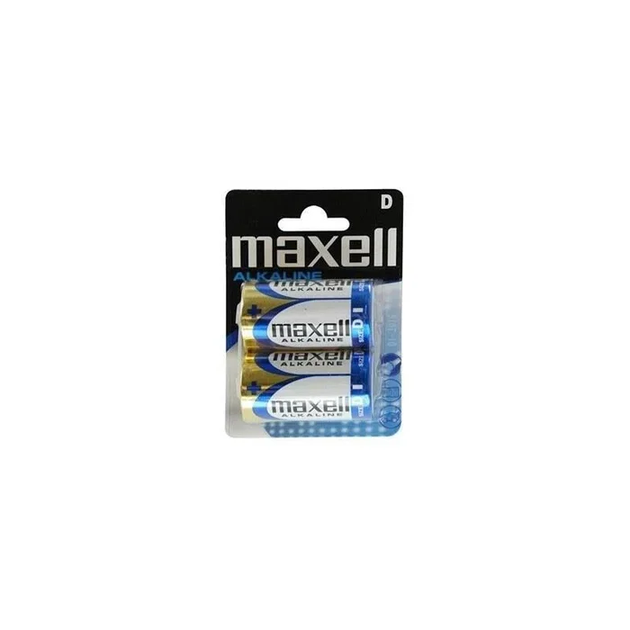 Maxell Pila Alcalina D LR20 1.5V - Blister de 2 Unidades - Modelo MXBLR20